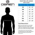 thumbnail image 6 of O'Brien Watersports Traditional Men Lightweight Safety Life Jacket, Black, XXL, 6 of 7