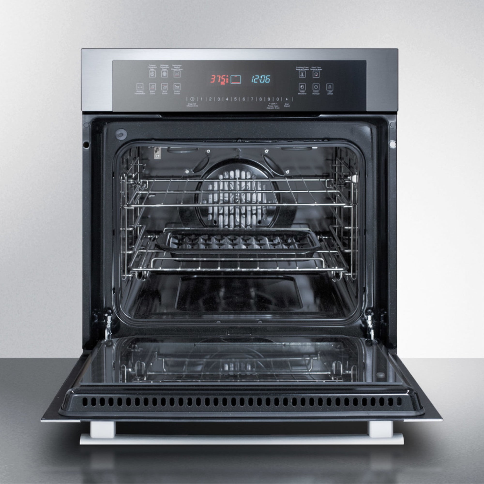 HJÄLTEBY True Convection Wall Oven selfclean, black Stainless