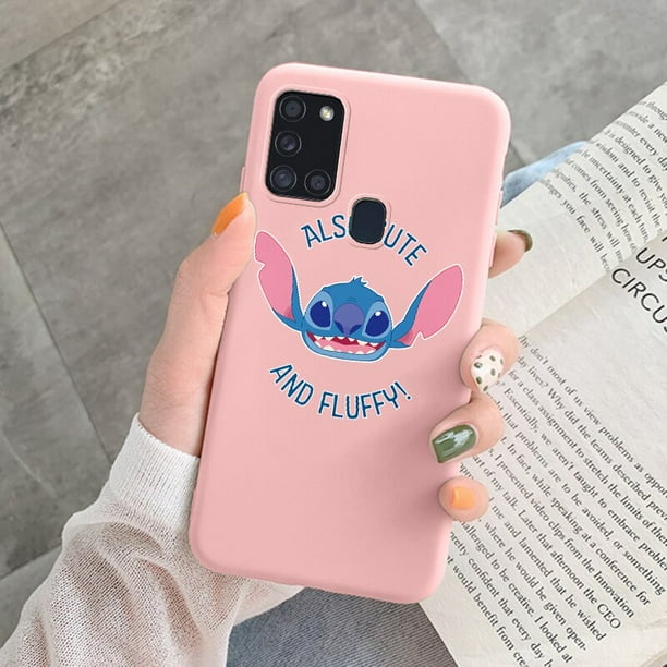Funda de teléfono para Samsung Galaxy A21S A31 A41, carcasa trasera divertida de Stitch Love, Funda de silicona suave para Galaxy ya21s A 31 Coque qiuyongmign unisex
