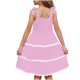 thumbnail image 4 of Vestido de Cumpleaños para Niñas Color Sólido Camisola de Moda Y Cómoda Vestido Casual para Niñas, 4 of 9