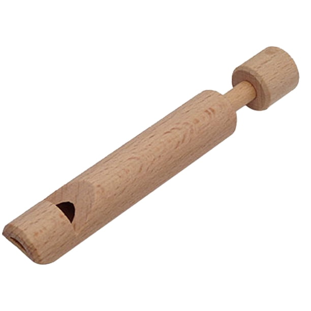 ColoMX Push Pull Wood Flauta Flauta Niños de madera Flauta Juguete Juguido