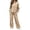Khaki, variant on Womens 2 Piece Sweatsuit Leopard Print Cheetah Print Pullover Hoodie and Matching Jogger Pants Lounge Outfit Set Lounge Tracksuit Sets