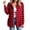 Wine, variant on Hsovts Women Multi‑Color Buffalo Tartan Plaid Flannel Shirt, Button Up Long Sleeve Chest Pocket Loose Fit Fall Winter Casual Outerwear Perfect as Open‑Front Shacket Coat Khaki XL
