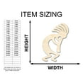 thumbnail image 2 of Unfinished Wood Kokopelli Shape - Craft - up to 46" 24" / 3/4", 2 of 5