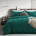 thumbnail image 4 of RUIKASI 3-Piece Dark Green Duvet Cover Queen- Soft Microfiber Made, 1 Duvet Cover 90x90 Inches with Zipper Closure and 2 Pillow Shams, 4 of 6