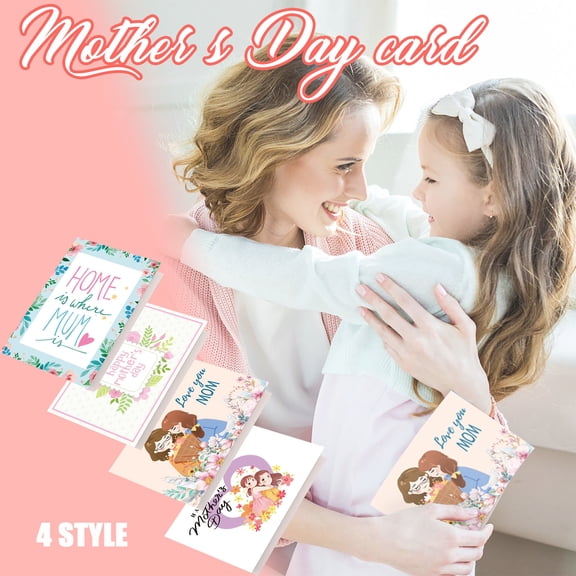maxiaoxia Happy Mother’s Day, Mother's Day Greeting Card, Message Card from Son Daughter, Mother's Day Card Gift for Mom,Paper Flower Cards