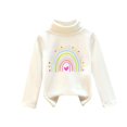 thumbnail image 2 of Bnwani Girls Sweatshirt Cotton Long Sleeve Thick Thin Sweatshirt Hearts Printed Tops Pullover, 2 of 3