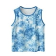 thumbnail image 2 of Spazoro Little and Big Girls Tank Tops Undershirts, Summer Breathable Sleeveless Tie Dye Camisole for Kids Girls Boys Blue Size 14 T, 2 of 6
