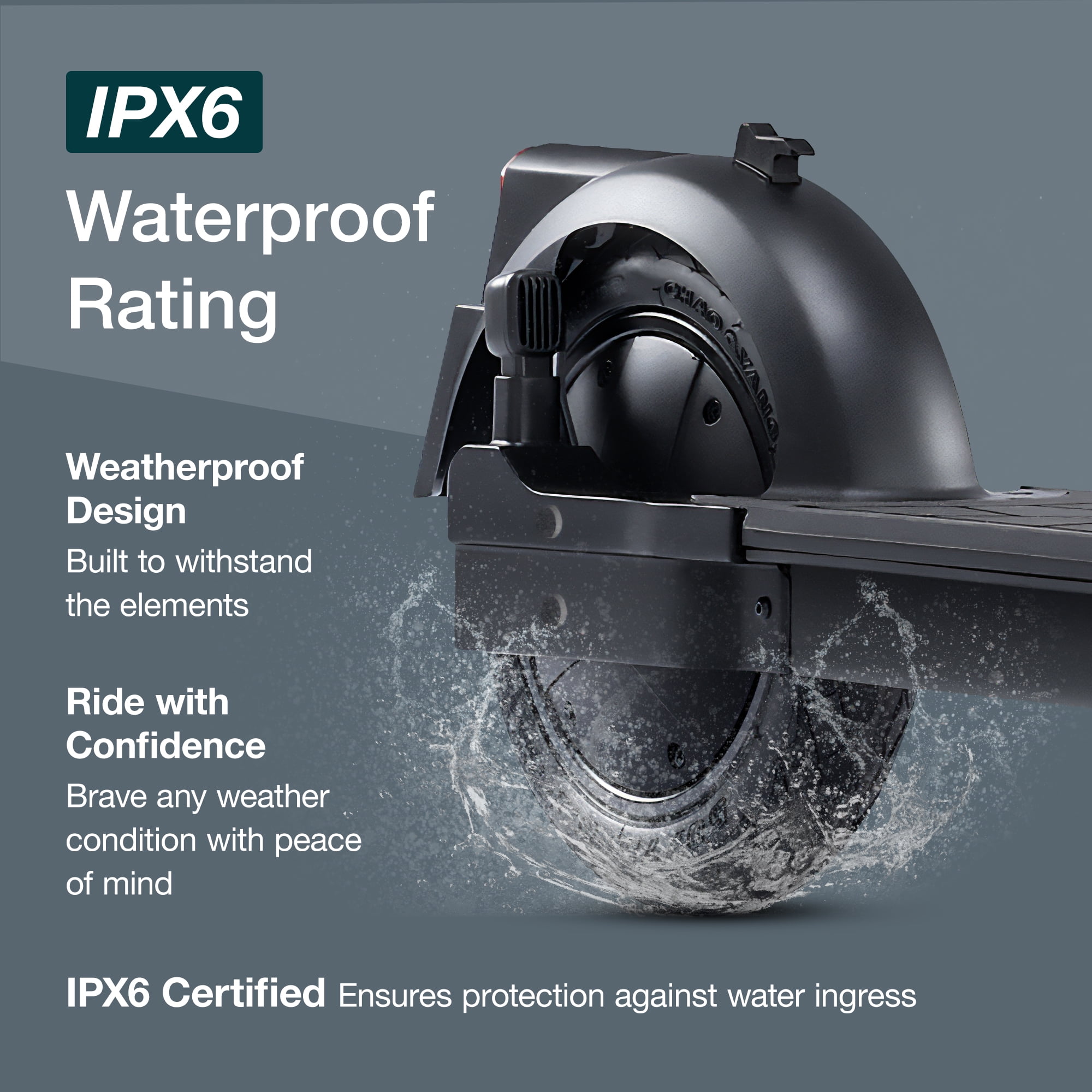 VMAX VX5 Pro GT Swiss Engineered Electric Scooter, 840W, 22-Mile Range, IPX6 Water Resistant