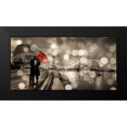 thumbnail image 2 of Loumer, Dianne 14x9 Black Modern Framed Museum Art Print Titled - Kissing in London (BW), 2 of 5