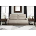 thumbnail image 2 of Ashley Furniture Battleville 2-Seat Leather Power Reclining Sofa in Beige, 2 of 7