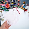 BESTYASH 12Pcs White Painting Pallet Tray with Smooth Surface for Paint ...