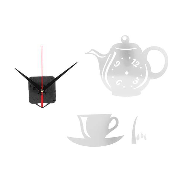Reloj de pared DIY Bling Bling espejo, material PVC