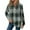 Green#002, variant on Stichou Womens Soft Fleece Plaid Hoodie Sweatshirts Casual Long Sleeve Henley Shirts Winter Fashion Clothing Blue M