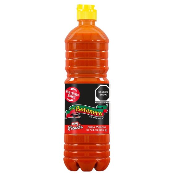 Salsa picante La Botanera etiqueta negra 774 ml