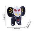 thumbnail image 7 of Day Of The Dead Elephant Sculpture Detailed Resin Animal Decor For Halloween Style A, 7 of 7