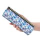 thumbnail image 5 of Disketp Icy Blue Snowflakes Estuche Organizador de Lápices de Cuero, Estuche de Oficina con Cremallera para Bolígrafo y Lápiz, 5 of 6