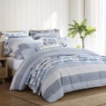 thumbnail image 6 of Levtex Home - Sand Stripes Duvet Cover Set - Twin Duvet Cover (68 x 88in.) + One Standard Pillow Case (26 x 20in.) - Jaquard Stripe - Grey, Chambray, Blue, White - Cotton, 6 of 8