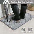 thumbnail image 3 of FloorHug Indoor Doormat 20"x32", Soft and Absorbent Door Mat Non-Slip, Dirt Trapper Mat Door Mats Low Profile Floor Mat Machine Washable for Entrance, Inside, Kitchen, Front Back Door, Grey, 3 of 8