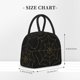 thumbnail image 2 of Fotbe Golden Spider Web Bolsa de Almuerzo con Estampado, Lonchera Aislada, Contenedor de Comida Reutilizable Tipo Cooler a Prueba de Fugas, 2 of 6