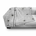 thumbnail image 3 of Spider Web Soft Flannel Fleece Throw Blanket, Pale Colored Webs with Spiders Scary Black Insects Sticky Network, Cozy Plush for Indoor and Outdoor Use, 70" x 90", Black Pale Grey White, by Ambesonne, 3 of 6