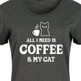 thumbnail image 3 of Instant Message - All I Need Coffee Cat - Women's Any Way Dress, 3 of 7