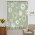thumbnail image 3 of Geometric Sheer Curtains 84 Inches Long, Abstract Sage Green White Boho Circle Dot Light Filering Curtains, Breathable Simi Curtain Privacy Drapes for Living Room Bedroom Lightweight Window Treatment, 3 of 9