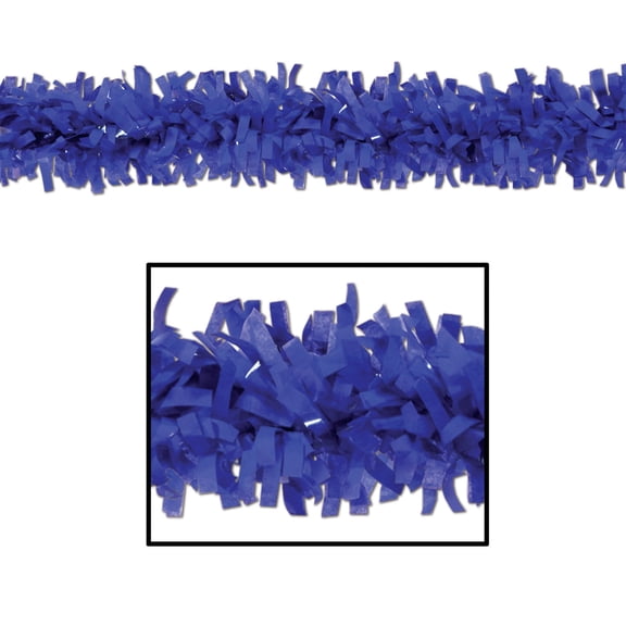 Blue Tissue Festooning, 25', (3/Pkg)