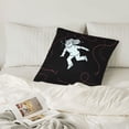 thumbnail image 6 of LNWH Decorative Pillow Covers, Cartoon Fishing Art Square Sofa Decorative Knit Pillow Case, 12"x12", 6 of 8