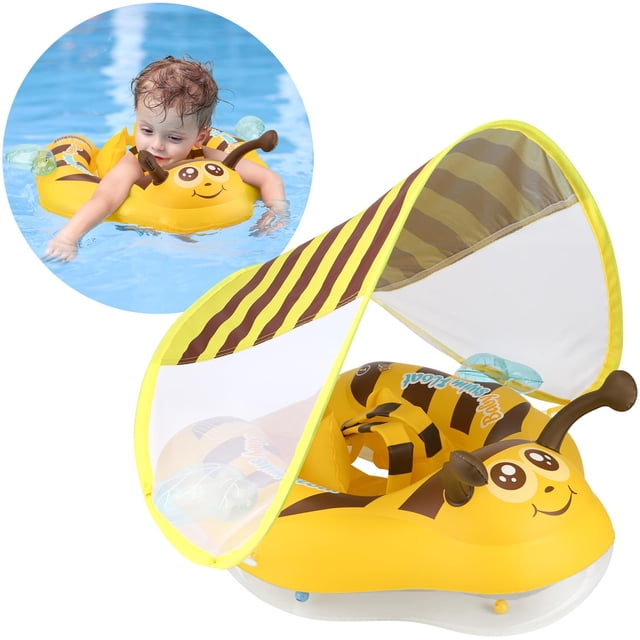 Anillo flotante para piscina para bebés, abejorros que nadan sin abejorros, de 3 a 36 meses