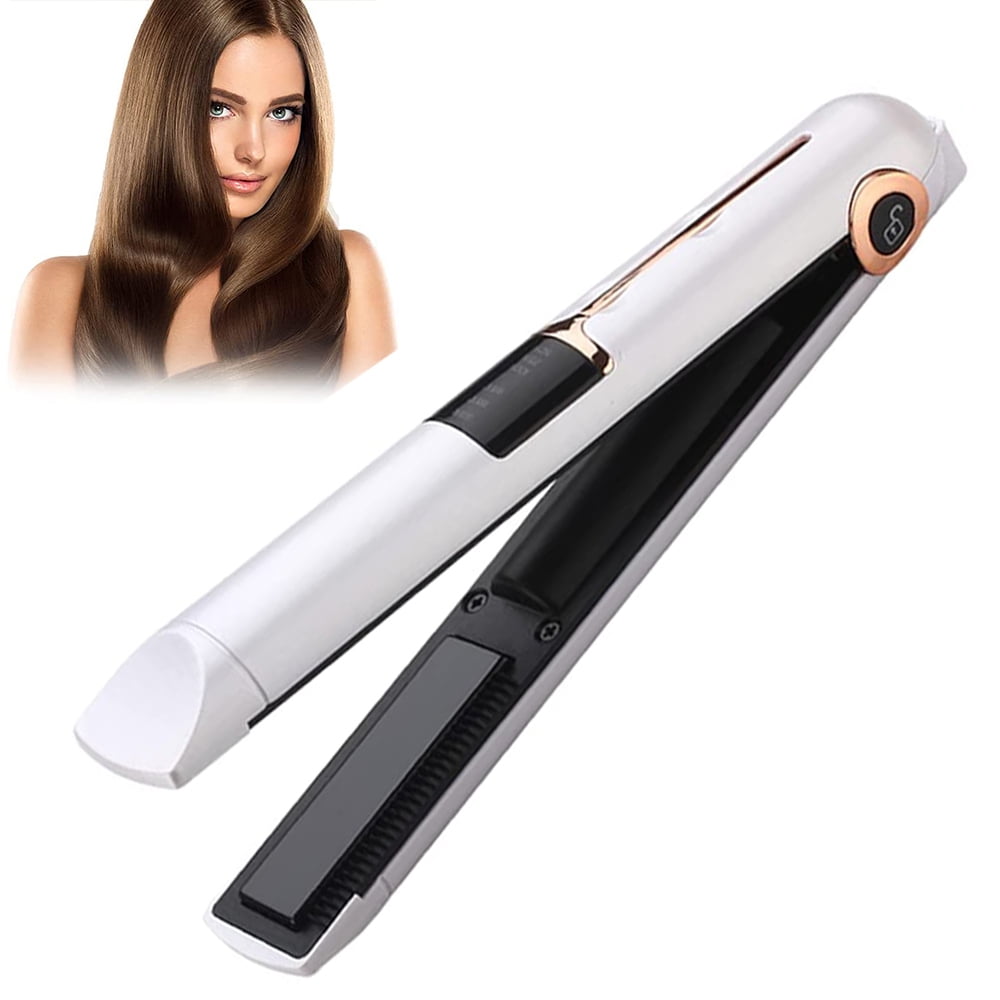 1 pcs Hair Straightener, Professional Flat Iron for Hair Straightening  Curling, Rechargeable Travel Cordless Hair Straightener and Curler,  Anti-Frizz, Adjustable Temp, Instant Heating | Walmart Canada
