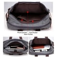 thumbnail image 6 of CoCopeanut Canvas Laptop Bag for Men Vintage Convertible Messenger Bag Fits 15.6 Inch Laptop, 6 of 7