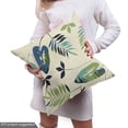 thumbnail image 5 of Ambesonne Botanical Fabric by the Yard Upholstery, Leaves Branches Retro, 5 Yards, Cream Olive Green Blue, 5 of 5