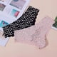 thumbnail image 4 of Qarigey Bragas con letras impresas para mujer, ropa interior amigable con la piel, calzoncillos de seda, cintura baja, ropa interior íntima Ropa interior Púrpura METRO, 4 of 6