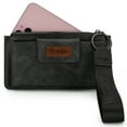 thumbnail image 6 of Wrangler Minimalist Wristlet Wallet with Phone Slot & RFID Protection & Smooth Zipper, Gray, 6 of 7