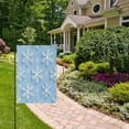thumbnail image 2 of Yayeee Garden Flag 12"x18" Double Sided Outdoor Yard Lawn Holiday Decorations, Blue Snowflake, 2 of 6