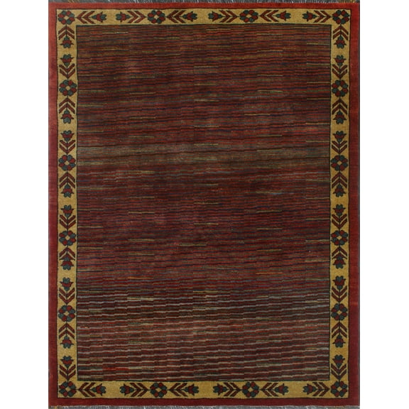 Peshawar Noa Red/Beige Rug, 3'9" x 5'3"