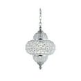 thumbnail image 3 of JONATHAN Y Juliette 12" Crystal/Metal LED Pendant Pendant, Chrome, 3 of 9