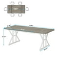 thumbnail image 2 of Spaco 6FT Conference Table, Rectangle Meeting Room Table Executive Desk, Desk for Indoor as Home, Office, Gray+White, 2 of 6