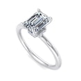 thumbnail image 3 of Best Jewel 1.7 Ct Moissanite Engagement Ring for Women - Emerald Cut in 14K White Gold Plated - Stunning Wedding Ring - Perfect for Proposals - Gifting Occasions - Prong Setting Design, 3 of 4