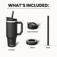 thumbnail image 3 of Frost Buddy Thicc Buddy Stainless Steel Vacuum Insulated Tumbler with Lid and Straw, 40 oz Cupholder Friendly Travel Mug for Hot and Cold Drinks (Roygbiv), 3 of 6