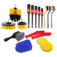 thumbnail image 1 of Juego de cepillos para detalles automáticos de 17 piezas, limpieza multiusos para tableros de ventilación de aire Amarillo Sharpla cepillo para detalles de coches, 1 of 3