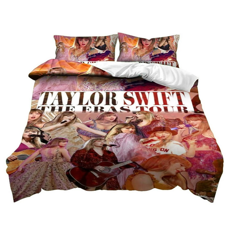 Valentine's Day Gifts: Taylor Swift Bedding Sets, Taylor Swift Room Decor,  Peripheral Print Super Soft Brushed Microfiber Comfortable Set Equipped  with Zipper Closure and Two Pillowcases 