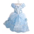 thumbnail image 1 of Vestido de fiesta de princesa Disney para niñas, disfraz de Frozen, Elsa, Rapunzel, Addams, regalo de cumpleaños, 1 of 4
