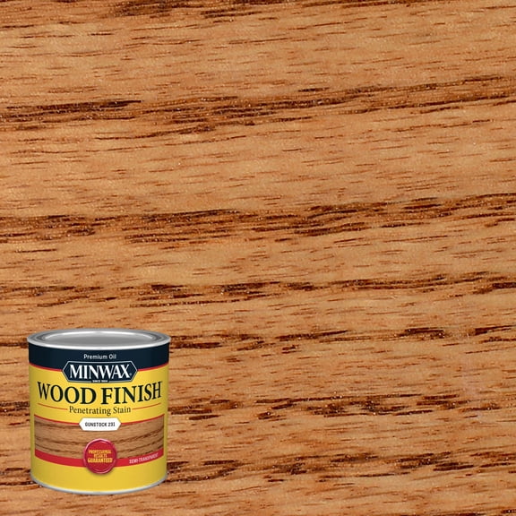 Minwax 223104444 Wood Finish Stain, Gunstock, 1/2 Pint, (1 Piece, 1 Pack)