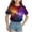 A161-Orange, variant on Girls Summer Short Sleeve Shirt Kids Crewneck Curve Hem Soft Tunic Tops T-Shirts,Curve Hem(Purple,3-4 Years)
