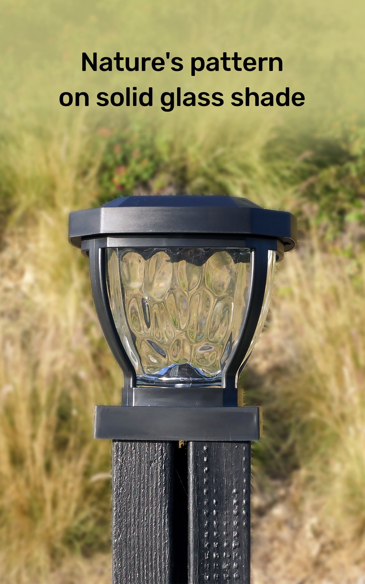 Home Zone Security ELI0961V 12-Lumen-Each 4 x 4 Solar LED Post Cap Lights, 2 Pack (Black)