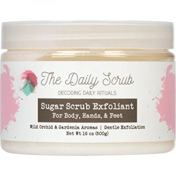 Exfoliating Sugar Scrub 16 Ounce for Body, Hand, and Foot, Improves