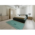 thumbnail image 5 of Ahgly Company Machine Washable Indoor Rectangle Transitional Medium Turquoise Green Area Rugs, 2' x 5', 5 of 7