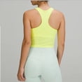 thumbnail image 2 of Chaleco deportivo corto para mujer, tacto nude y acolchado en el pecho, top de yoga transpirable, 2 of 6